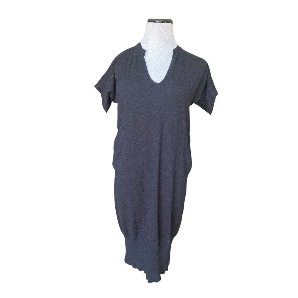 Petit Bateau Cashmere Blend Dress Size 14 Girls XS Womens Gray French Minimalist
